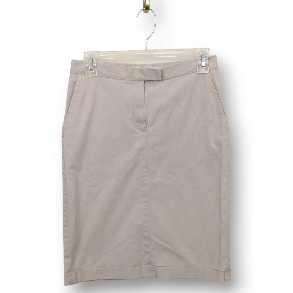 Tommy Hilfiger Khaki Skirt Y2K Stretch Stone Tan Straight Cut Stretch 4